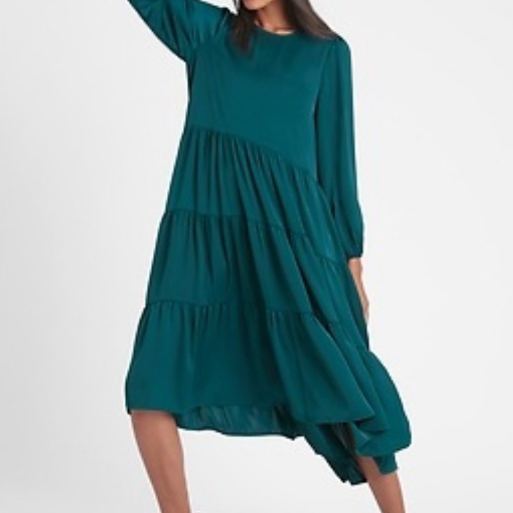 Banana Republic Teal Dress High Low